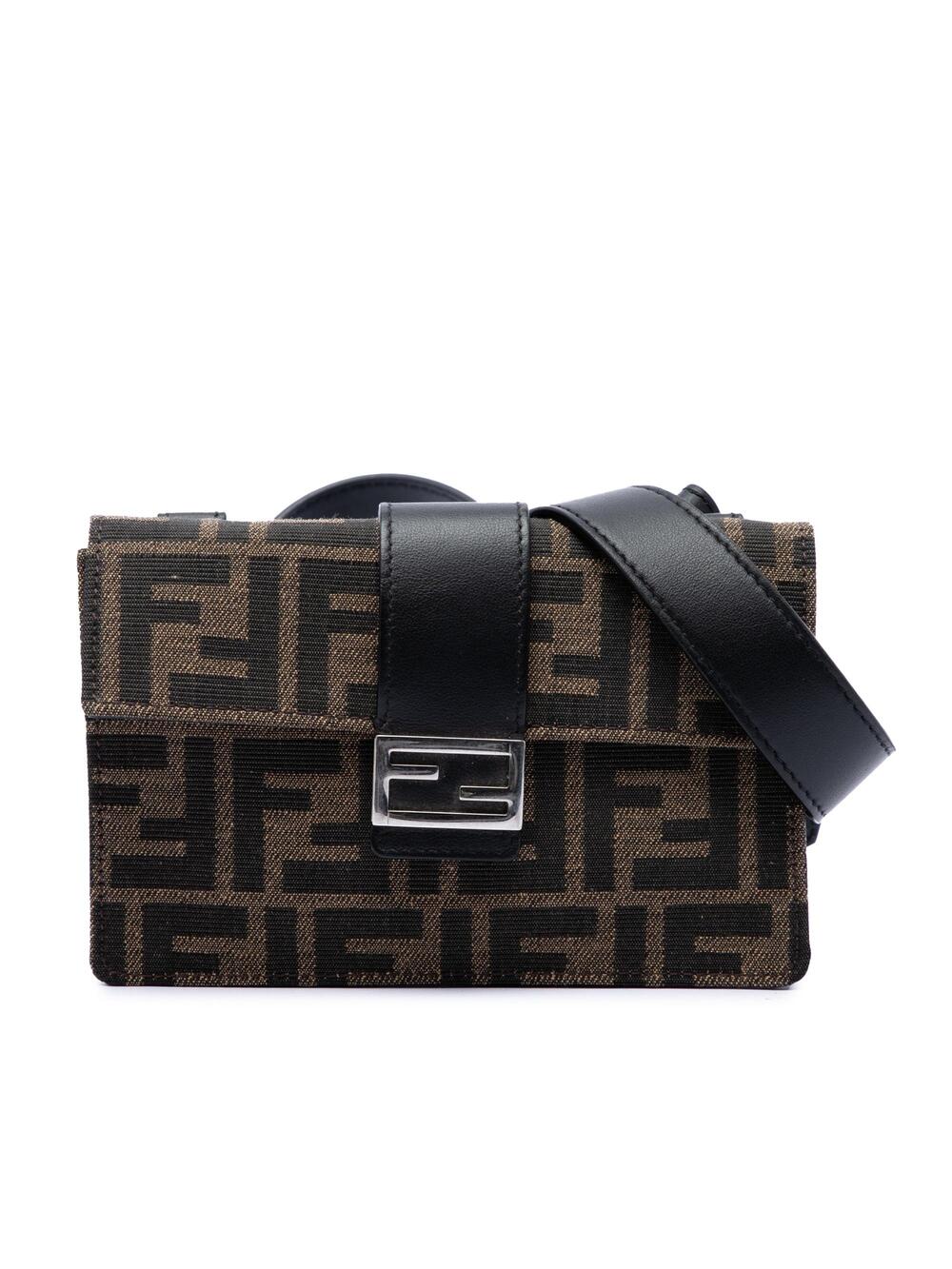 Fendi Baguette Convertible Pouch Zucca #376454F75B